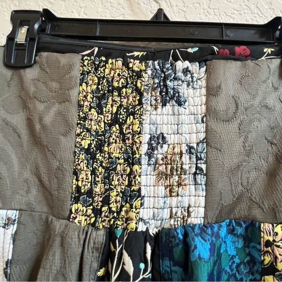 NWOT Anthropologie Floral Patchwork Sweetheart Strapless A Line Midi Dress SZ 6 - Picture 14 of 16